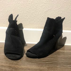Black Suede Heel